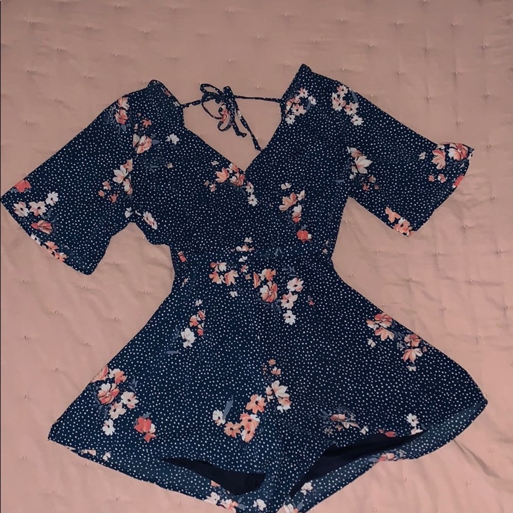 Floral romper.
